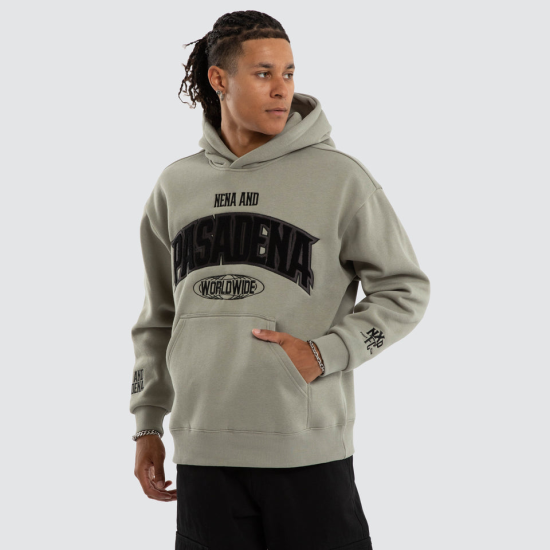 Nena and Pasadena Gym Relaxed Hoodie Shadow