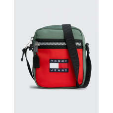 Tommy Jeans Heritage Reporter Bag Green/Red