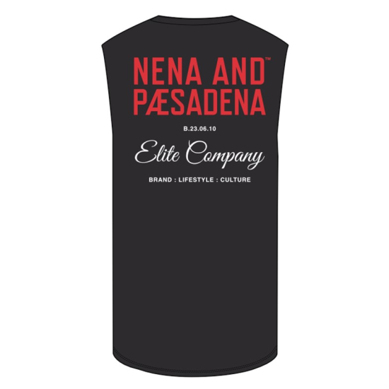 Nena and Pasadena Hesitation Scoop Back Muscle Jet Black