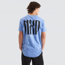Nena and Pasadena High Roller Cape Back Tee Pigment Blue