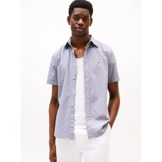 Tommy Hilfiger Flex Poplin Houndstooth S/S Shirt Night Sky Tommy Hilfiger Flex Poplin Houndstooth S/S Shirt Night Sky