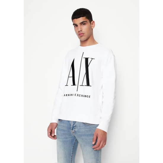 Armani Exchange Icon Big Logo Sweater White