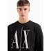Armani Exchange Icon Big Logo Sweater Black