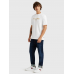 Tommy Hilfiger Icon Script Gold Embro Tee White