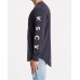 Kiss Chacey Infinity Cape Back L/S Tee Pigment Navy