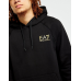 EA7 Emporio Armani Cotton Blend Logo Series Hood Black/Gold