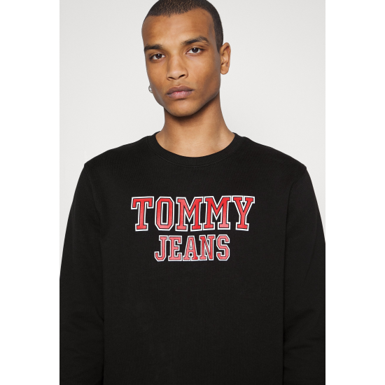 Tommy Jeans Reg Entry Graphic Crew Sweat Black
