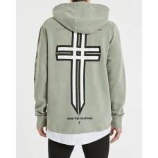 Kiss Chacey Johnson Layered Hooded Sweater Pigment Shadow