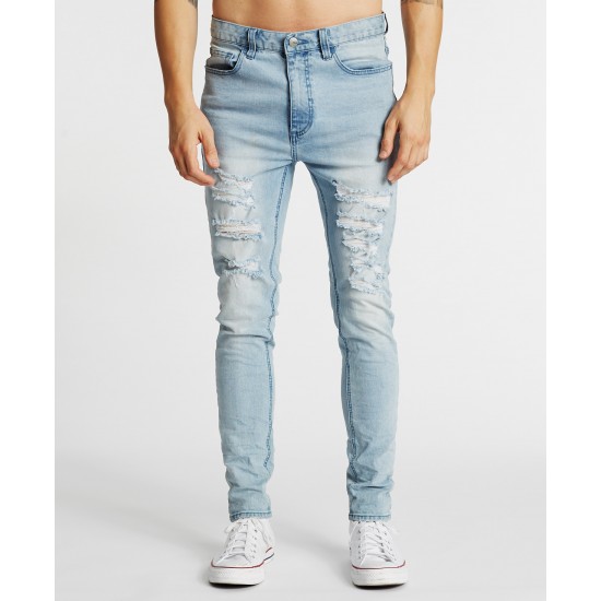 Kiss Chacey K-1 Skinny Fit Jean Destroyed Defiance Blue
