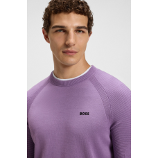 Boss K-Performance Max Active sweater with body mapping and moisture management light purple