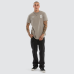 Kiss Chacey Alpha Dual Curved Tee Pigment Elephant Grey