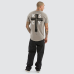 Kiss Chacey Alpha Dual Curved Tee Pigment Elephant Grey