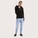 Kiss Chacey Beneath Layered Hoodie Jet Black  