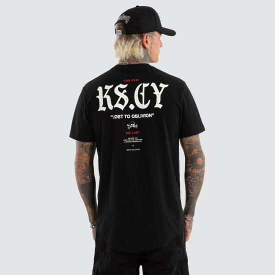 Kiss Chacey England Dual Curved Tee Jet Black