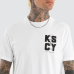 Kiss Chacey Fenced Dual Curved Tee Optical White