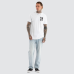 Kiss Chacey Fenced Dual Curved Tee Optical White
