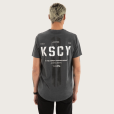 Kiss Chacey Grasp Dual Curved Tee Pigment Asphalt