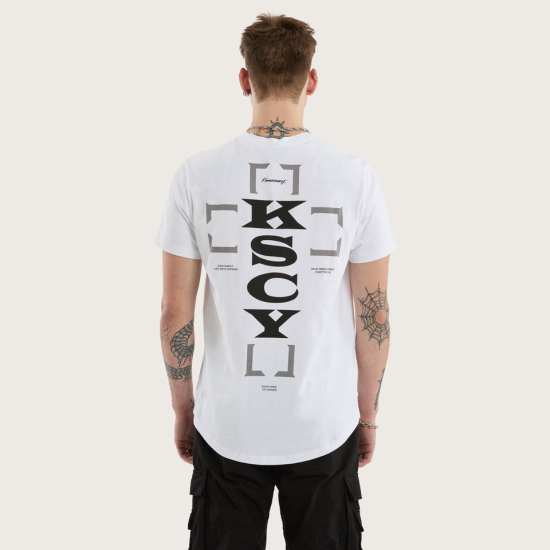 Kiss Chacey Hunter Dual Curved Tee Optical White