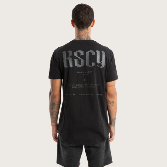 Kiss Chacey Surplus Dual Curved Tee Jet Black 