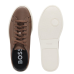 Boss Kieran Lace-up trainers in polished leather with logo details medium brown