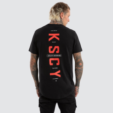 Kiss Chacey Stamp Dual Curved Tee Jet Black