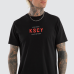 Kiss Chacey Stamp Dual Curved Tee Jet Black