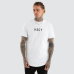 Kiss Chacey Stamp Dual Curved Tee Optical White