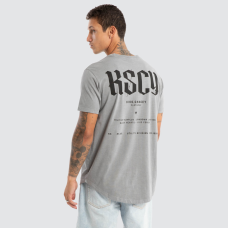 Kiss Chacey Surplus Dual Curved Tee Pigment Frost Grey 