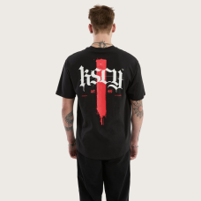 Kiss Chacey Villian Box Fit Scoop Tee Jet Black