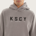 Kiss Chacey Wander Dual Curved Hoodie Pigment Frost Grey
