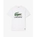 Lacoste Big Croc Logo Tee White