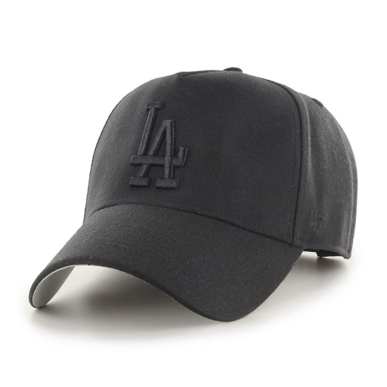 '47 Brand Los Angeles Dodgers Black/Black '47 MVP DT SNAPBACK