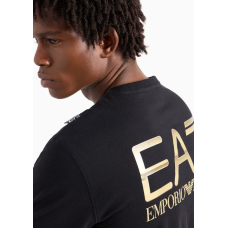 EA7 Emporio Armani Logo Series Back Print Black