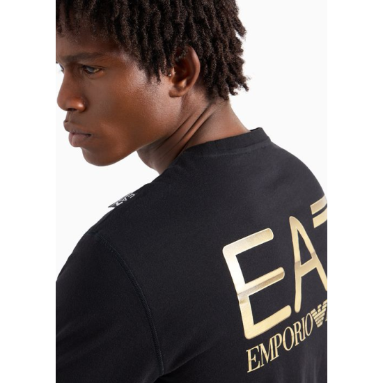 EA7 Emporio Armani Logo Series Back Print Black