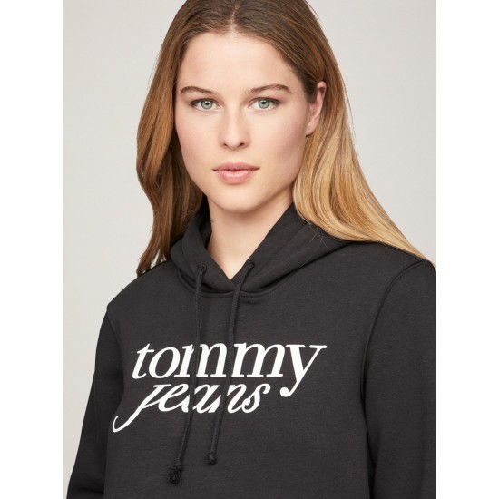 Tommy Jeans Reg Ess Logo Hoodie Black 