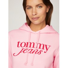Tommy Jeans Reg Ess Logo Hoodie Pink Sugar