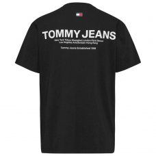 Tommy Jeans Classic Linear Back Print Tee Black
