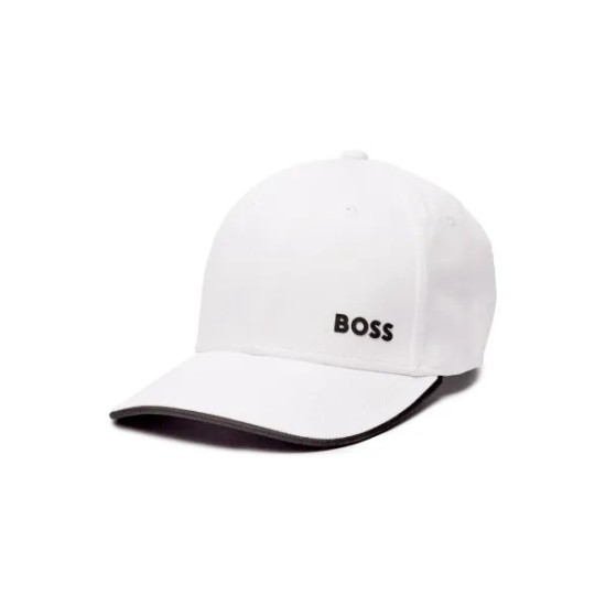 Boss Logo Cotton Cap White