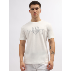 Gant Logo Tee White