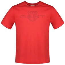 Gant Logo Tee Bright Red