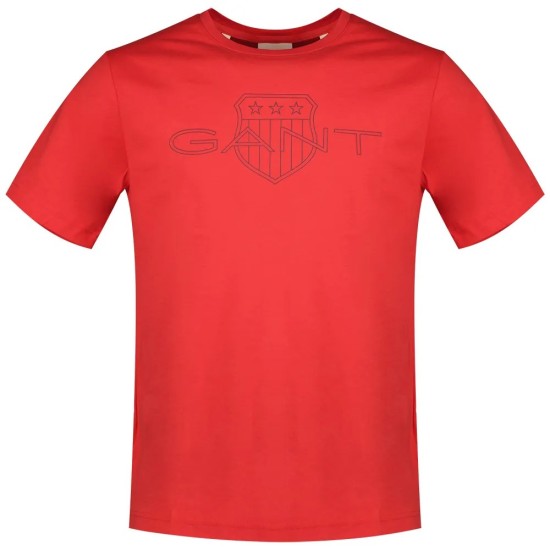 Gant Logo Tee Bright Red