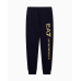 EA7 Emporio Armani Cotton Blend Logo Series Joggers Black/Gold