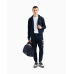 EA7 Emporio Armani Cotton Blend Logo Series Joggers Navy/White