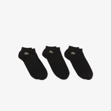 Lacoste SPORT Low-Cut Socks Three-Pack - Black