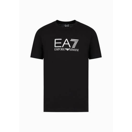 EA7 Emporio Armani Lux Identity Cotton Tee Black