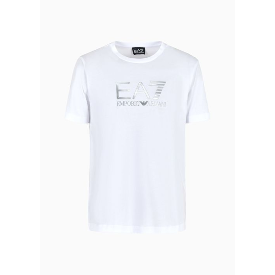 EA7 Emporio Armani Lux Identity Cotton Tee White