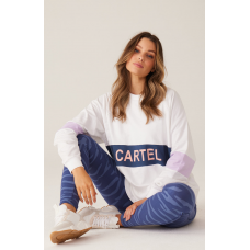 Cartel & Willow Matilda Sweater Navy Lilac