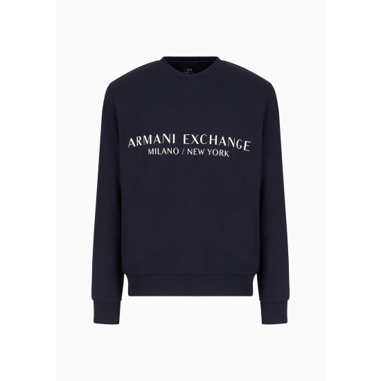 Armani Exchange Milano New York Sweater Navy Blue