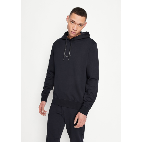 Armani Exchange Milano New York Hoodie Navy Blue