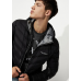 Armani Exchange Milano New York Hooded Puffer Jacket Black